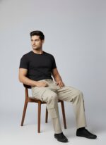 Cream Drawstring Utility Cargo Pants - Image 3