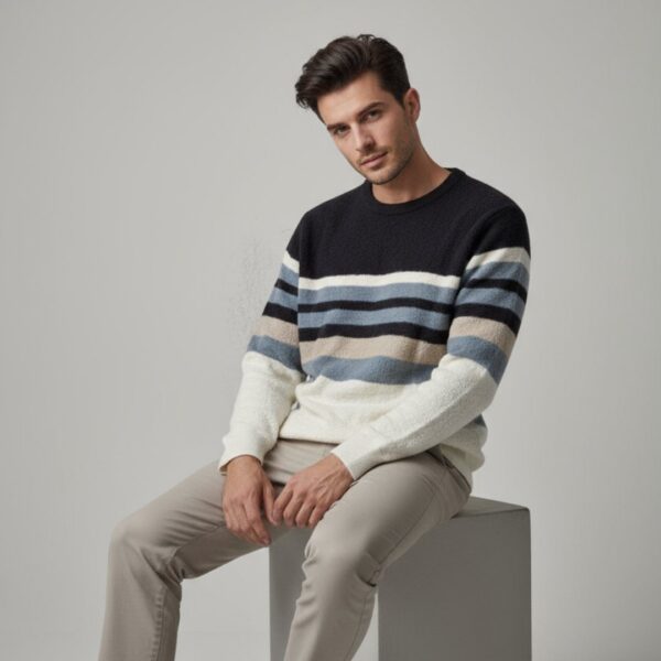 The "Nights and Sands" Multi-Stripe Jumper