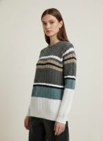 Block Cable Knit Sweater [ UNISEX ] - Image 2