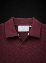 Cable-Knit Polo Sweater - Image 2