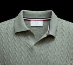 Cable-Knit Polo Sweater - Image 2