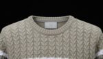Distinctive Warmth: Striped Textured Sweater - Image 2