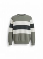 Earth Tone Striped Jumper - Image 2
