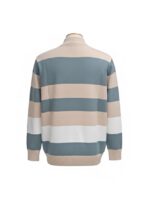 Color Block Mock Neck Sweater - Image 3