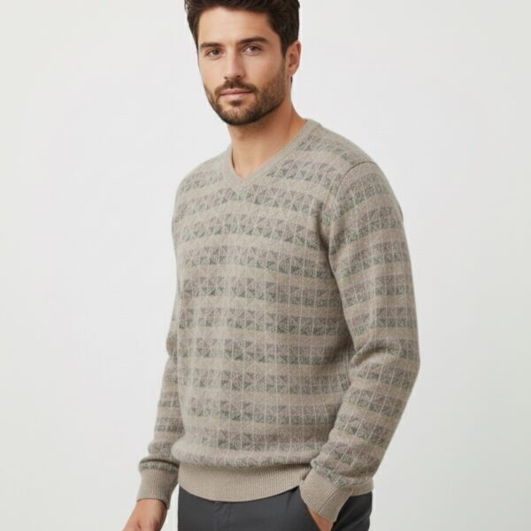 Heritage Knit V-Neck Pullover Copy