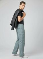 Relaxed Fit Sage Green Cargo Pants - Image 3